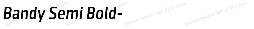 Bandy Semi Bold字体转换